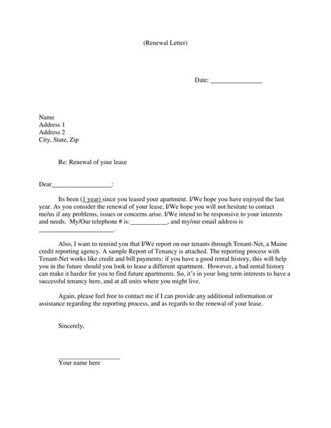 commercial lease renewal letter to landlord sample|Letter of Intent to Renew Lease .